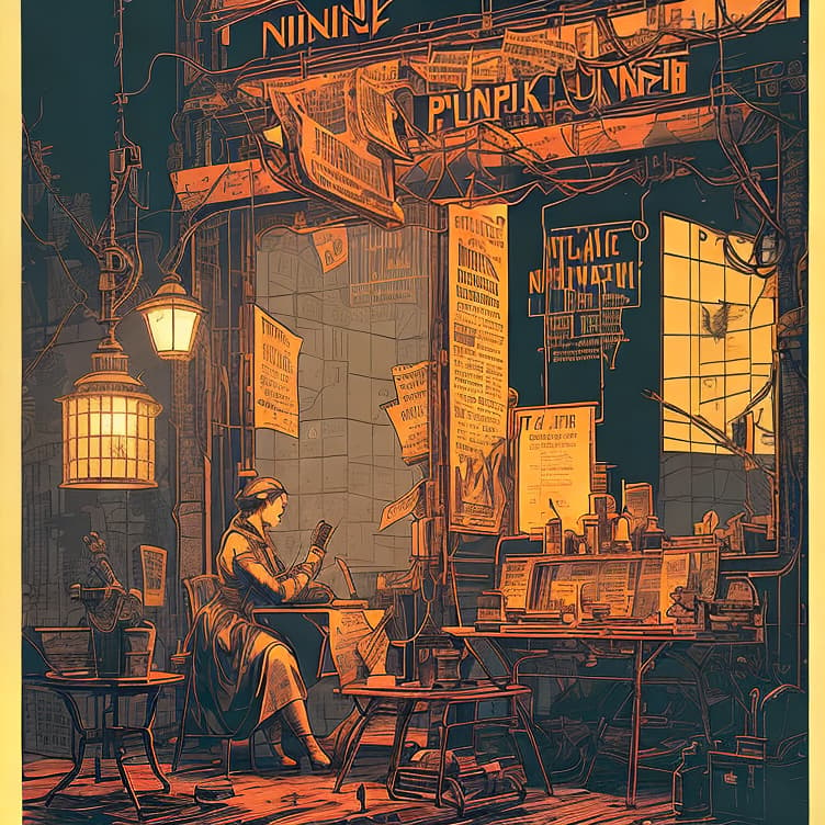 nvinkpunk Create a vintage oil lamp advertisement of 1850 so old newspaper and the overall feel is renaissance vintage.