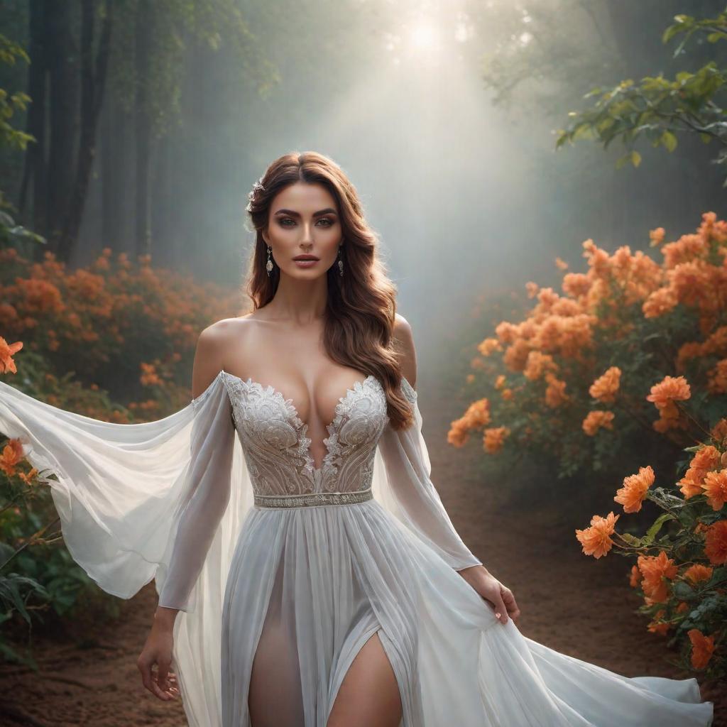  A beautiful vision of heaven on wood hyperrealistic, full body, detailed clothing, highly detailed, cinematic lighting, stunningly beautiful, intricate, sharp focus, f/1. 8, 85mm, (centered image composition), (professionally color graded), ((bright soft diffused light)), volumetric fog, trending on instagram, trending on tumblr, HDR 4K, 8K