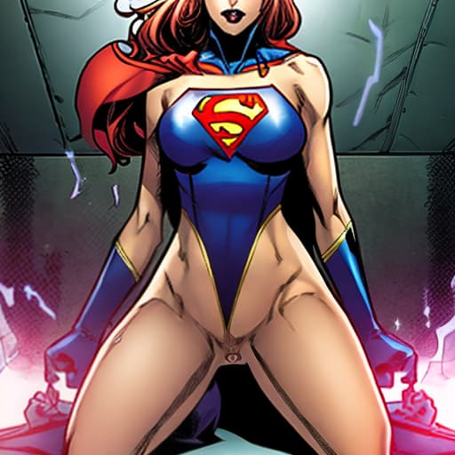  erotic superheroine undressing in front of severas naked women