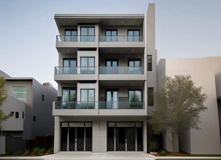  Street view of the house, modern architectural style, aluminum doors, beautiful lighting