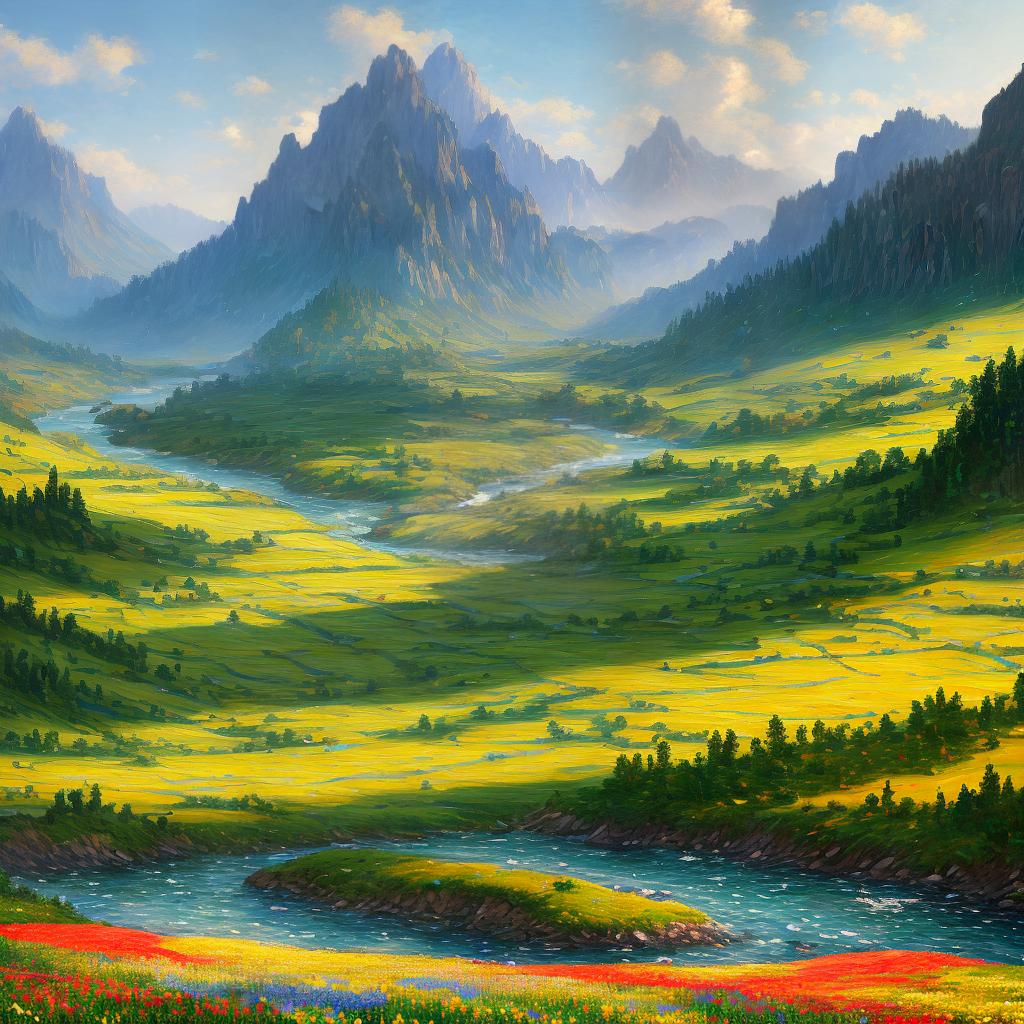  ((masterpiece)),(((best quality))), 8k, high detailed, ultra-detailed. A snake intertwined with a picturesque landscape. The snake's scales shimmer in the sunlight as it slithers across a vibrant field of wildflowers. The landscape consists of rolling hills, a crystal-clear river flowing through the valley, and majestic mountains in the distance. The snake, with its intricate patterns and colors, adds a sense of mystery and intrigue to the scene. The medium for this artwork is oil painting, inspired by the style of the famous artist Claude Monet. You can find more of the artist's works on their website: www.example.com. The resolution of the final piece should be 7680x4320 pixels, providing incredible detail in every brushstroke. hyperrealistic, full body, detailed clothing, highly detailed, cinematic lighting, stunningly beautiful, intricate, sharp focus, f/1. 8, 85mm, (centered image composition), (professionally color graded), ((bright soft diffused light)), volumetric fog, trending on instagram, trending on tumblr, HDR 4K, 8K