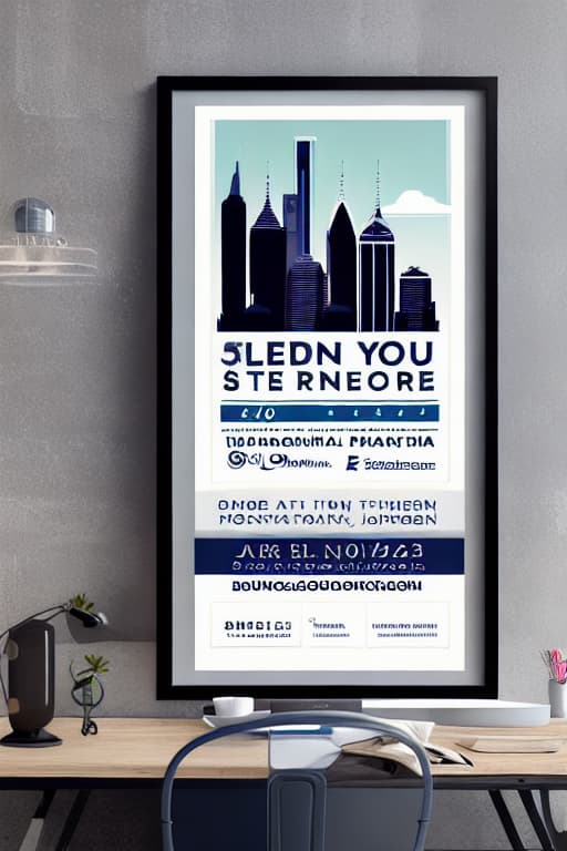  sleek modern real estate poster design