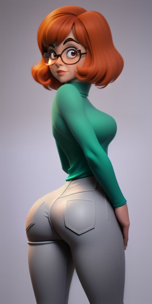  Velma from Scooby Doo 1969, back, in pants