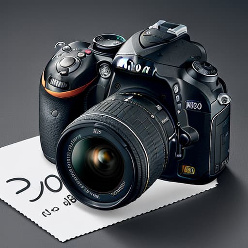  draw a nikon D900，