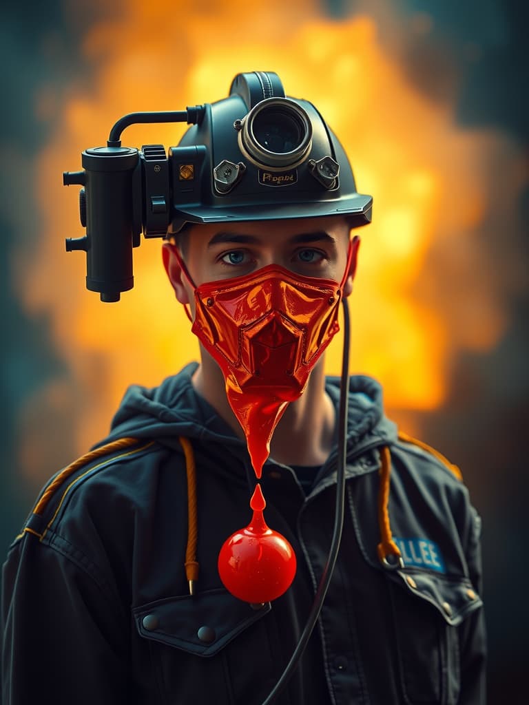  chemical leaking from shipping container hyperrealistic, full body, detailed clothing, highly detailed, cinematic lighting, stunningly beautiful, intricate, sharp focus, f/1. 8, 85mm, (centered image composition), (professionally color graded), ((bright soft diffused light)), volumetric fog, trending on instagram, trending on tumblr, HDR 4K, 8K