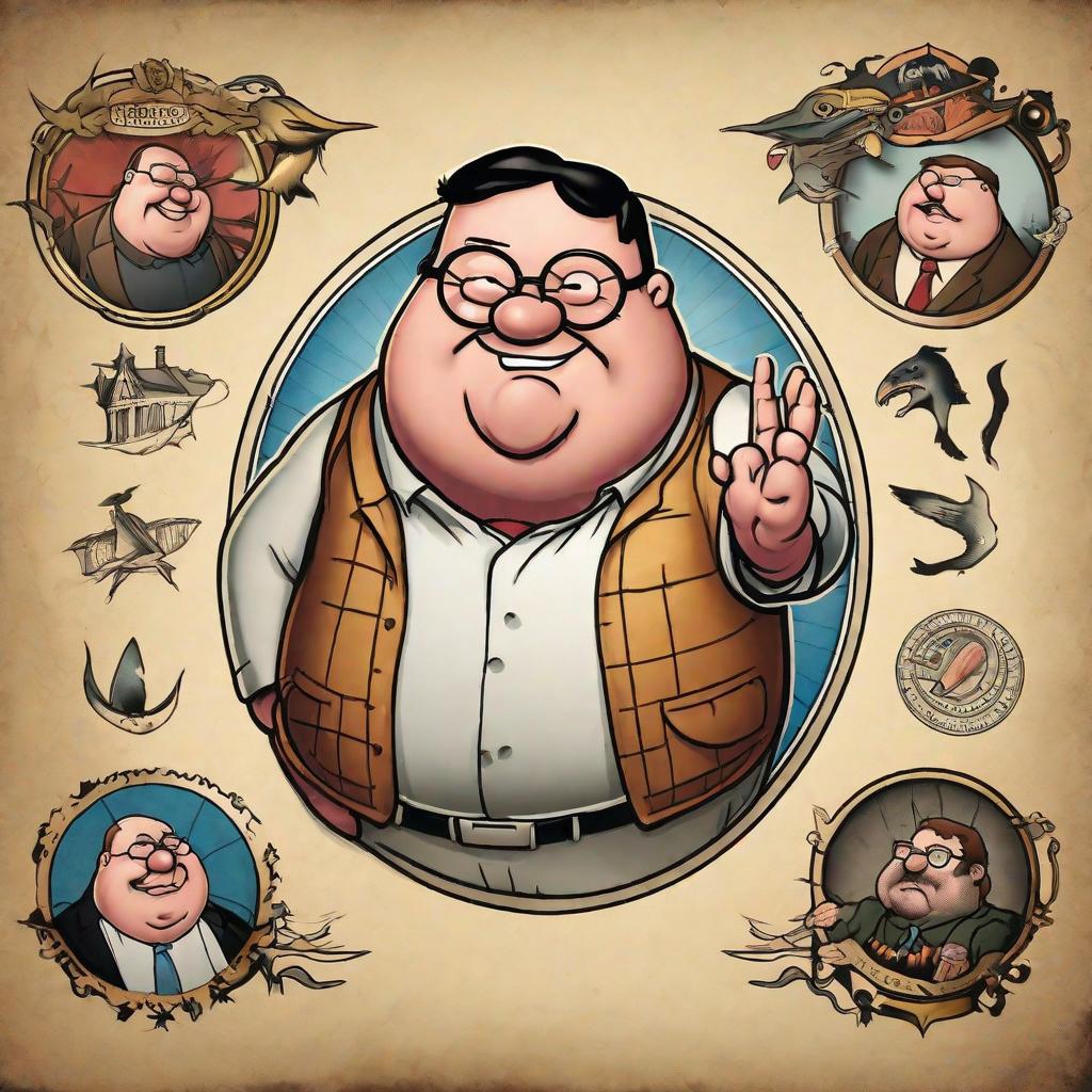  masterpiece, best quality, Peter griffin tattoo