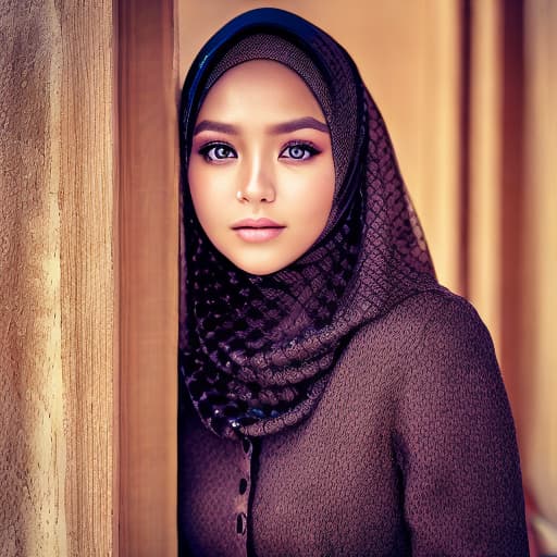 portrait+ style wanita cantik berhijab