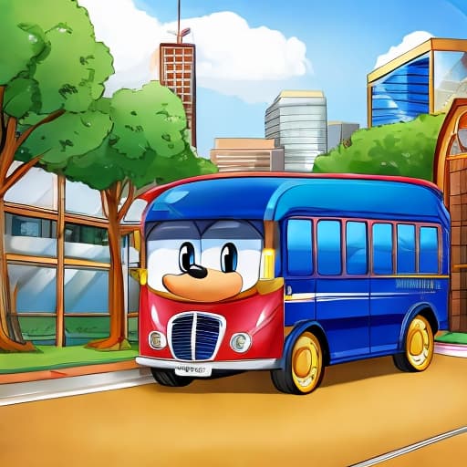  Sonic the hedgehog public bus, ,,cub,,