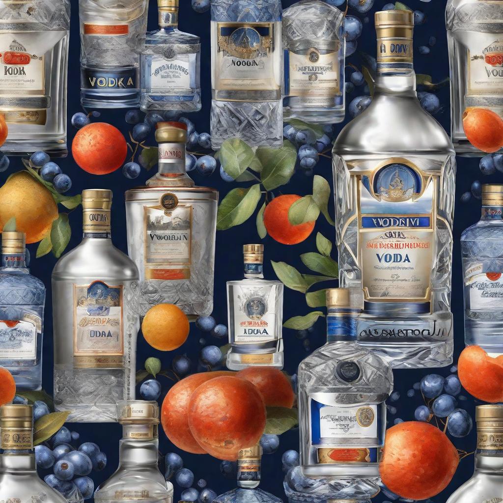  masterpiece, best quality, Best quality, masterpiece, 8k resolution, realistic, highly detailed, close up of a new brand of vodka. The brand in named after Petrov-Vodkin artist.