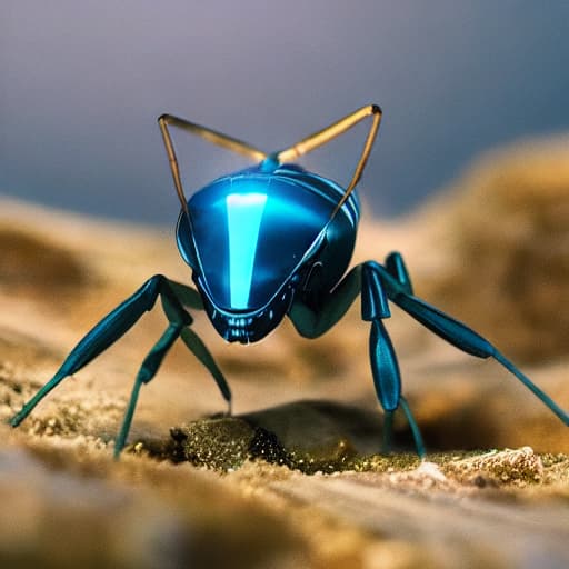  Ant robot wearing space attire with a brightly lit environment. Apply the Following Styles Comic hyperrealistic, full body, detailed clothing, highly detailed, cinematic lighting, stunningly beautiful, intricate, sharp focus, f/1. 8, 85mm, (centered image composition), (professionally color graded), ((bright soft diffused light)), volumetric fog, trending on instagram, trending on tumblr, HDR 4K, 8K