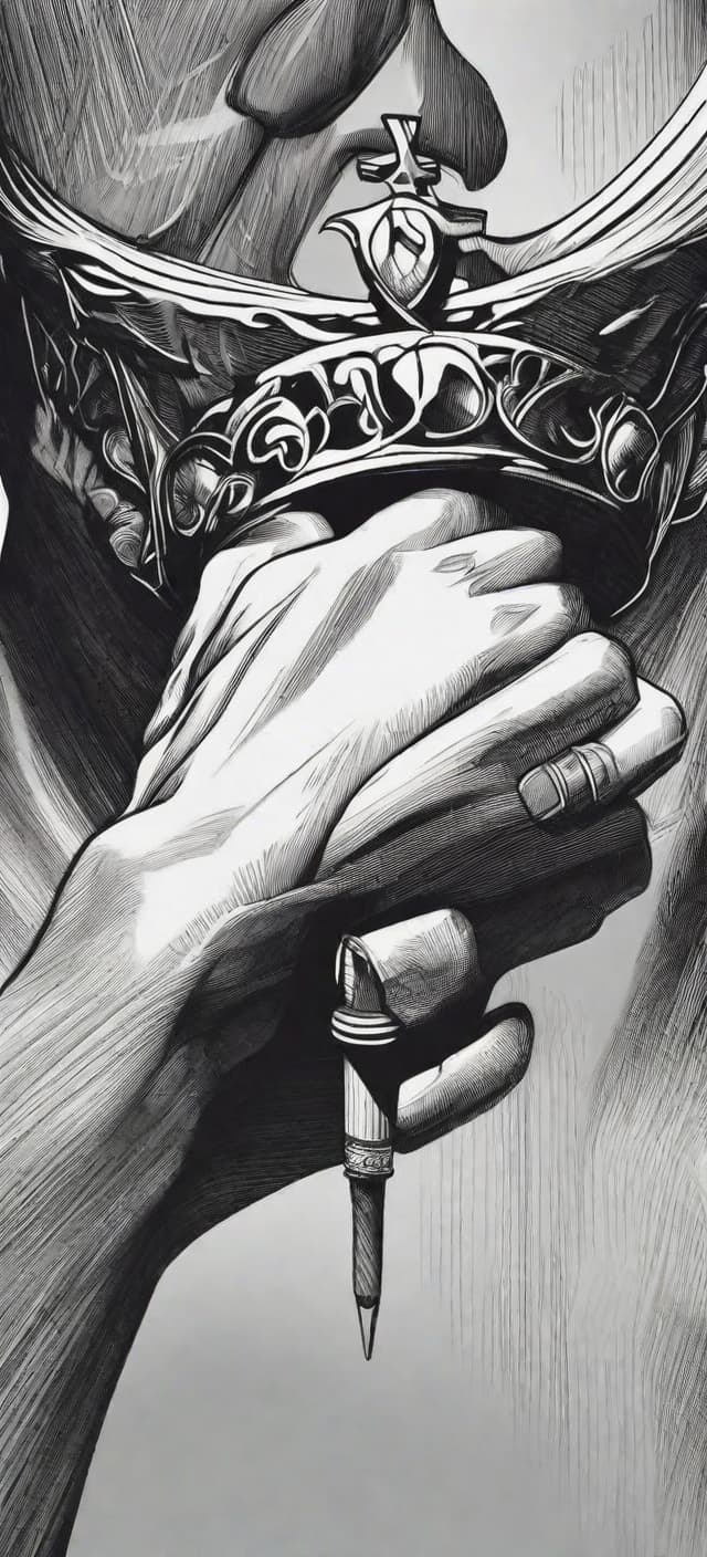  (pencil style), Image d’un homme noir amoureux de Dieu tenant un chapelet entre les mains et priant de toutes ses force pour implorer la présence de Dieu dans sa vie