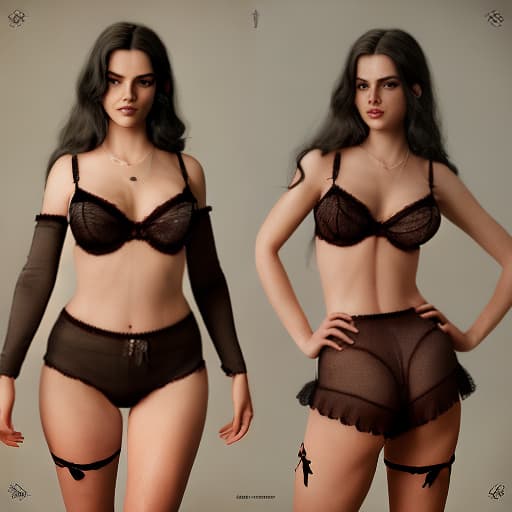 redshift style granny nalgona en lingerie en Alemania de 1890s