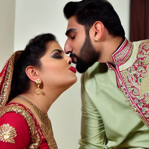  Male Pakistan and Aunty Nepal kissing