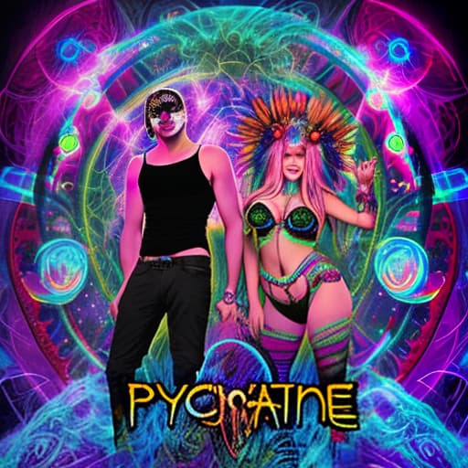  psytrance woman and man