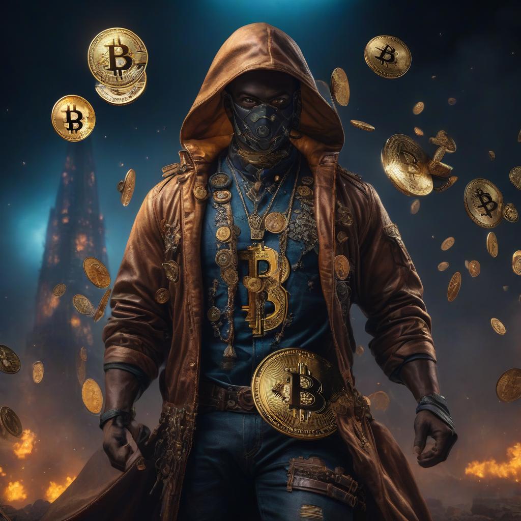  Bitcoin галактика hyperrealistic, full body, detailed clothing, highly detailed, cinematic lighting, stunningly beautiful, intricate, sharp focus, f/1. 8, 85mm, (centered image composition), (professionally color graded), ((bright soft diffused light)), volumetric fog, trending on instagram, trending on tumblr, HDR 4K, 8K