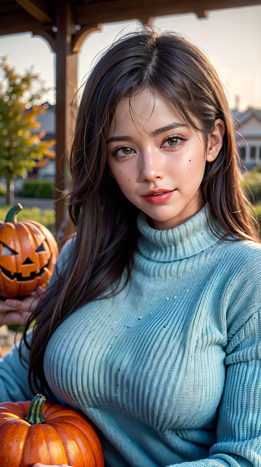  ultra high res, (photorealistic:1.4), raw photo, (realistic face), realistic eyes, (realistic skin), <lora:XXMix9_v20LoRa:0.8>, ((((masterpiece)))), best quality, very_high_resolution, ultra-detailed, in-frame, autumn, leaves, harvest, cool weather, cozy sweaters, pumpkin spice, apple picking, bonfires, foliage, hayrides, apple cider, Halloween, Thanksgiving, changing colors, crisp air, falling leaves, harvest festivals, sweater weather, golden sunlight, seasonal transition