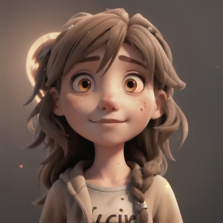  medium close up of a disfigured 17yo girl, a lost soul in a desolate wasteland, long brown hair, muted colors, shattered halos, and decaying, showcasing the delicate balance between redemption and despair, digital art, dystopian, high contrast, hauntingly beautiful, 8K, emotional depth, dramatic,