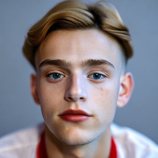 portrait+ style czech homosexual twink blonde very cute dude face