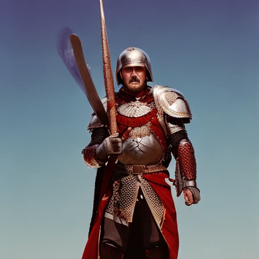 analog style Lukashenko in the armor of a berserker