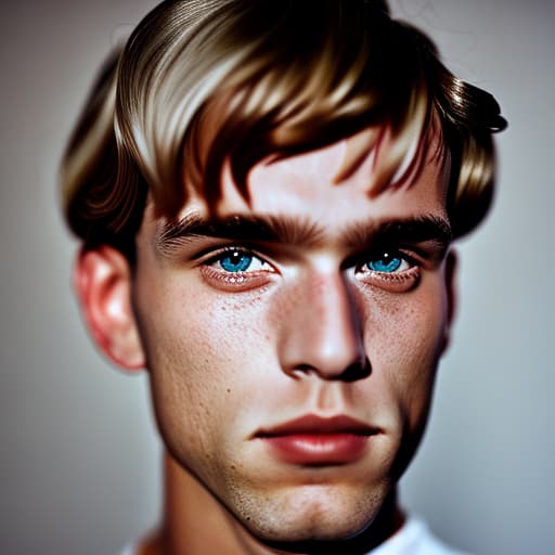 portrait+ style czech homosexual twink blonde very cute dude face