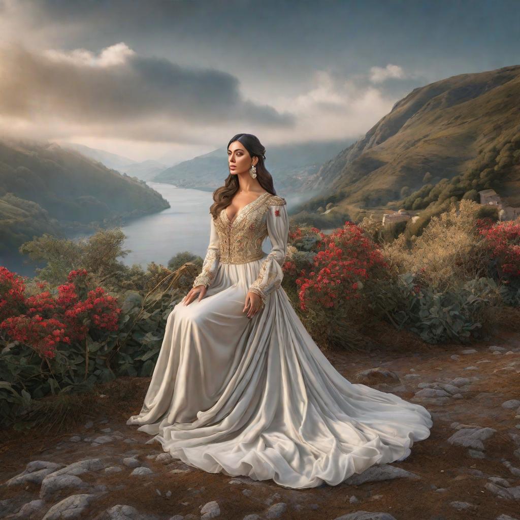  Como era maria magdalena? hyperrealistic, full body, detailed clothing, highly detailed, cinematic lighting, stunningly beautiful, intricate, sharp focus, f/1. 8, 85mm, (centered image composition), (professionally color graded), ((bright soft diffused light)), volumetric fog, trending on instagram, trending on tumblr, HDR 4K, 8K