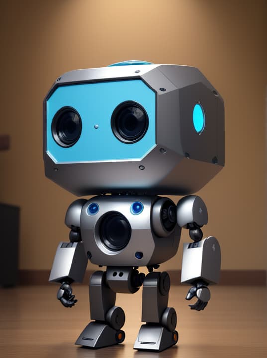  masterpiece, best quality, Create an image of a small robot that has been cut by writing programming code I want it to be the only one in the picture without background and extraneous objects.