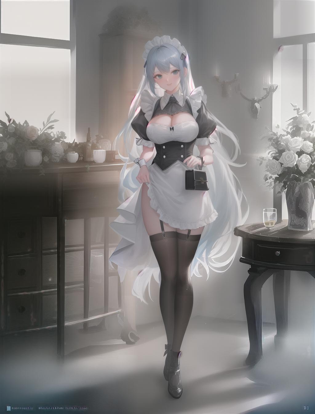  Sexy maid , hyperrealistic, full body, detailed clothing, highly detailed, cinematic lighting, stunningly beautiful, intricate, sharp focus, f/1. 8, 85mm, (centered image composition), (professionally color graded), ((bright soft diffused light)), volumetric fog, trending on instagram, trending on tumblr, HDR 4K, 8K hyperrealistic, full body, detailed clothing, highly detailed, cinematic lighting, stunningly beautiful, intricate, sharp focus, f/1. 8, 85mm, (centered image composition), (professionally color graded), ((bright soft diffused light)), volumetric fog, trending on instagram, trending on tumblr, HDR 4K, 8K