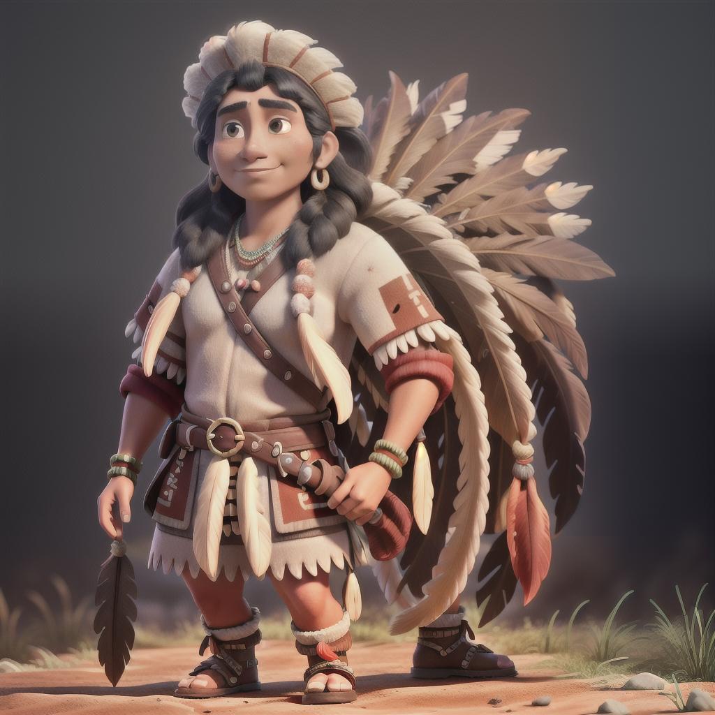  native-american, Indian-cheif, Passaconaway, 17th century sachem, bashaba, chief-of-chiefs, the Pennacook-people, ancient-southern-NewHampshire, Bay-Colonies, hyperrealistic, full body, detailed clothing, highly detailed, cinematic lighting, stunningly beautiful, intricate, sharp focus, f/1. 8, 85mm, (centered image composition), (professionally color graded), ((bright soft diffused light)), volumetric fog, trending on instagram, trending on tumblr, HDR 4K, 8K