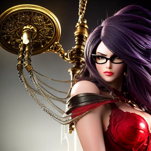  bayonetta hyperrealistic, full body, detailed clothing, highly detailed, cinematic lighting, stunningly beautiful, intricate, sharp focus, f/1. 8, 85mm, (centered image composition), (professionally color graded), ((bright soft diffused light)), volumetric fog, trending on instagram, trending on tumblr, HDR 4K, 8K