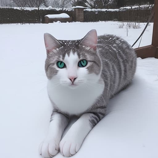  Snow my cat