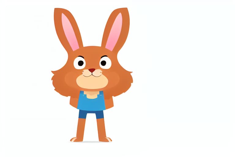  It means "He's a rabbit, but a good looking person.", whole body
