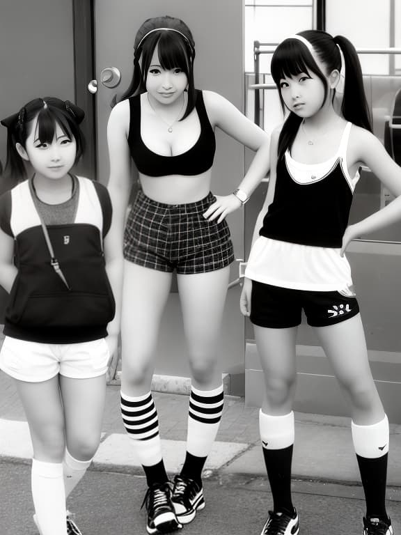  Long high socks, sixth grade, love hotel, hot pants, tank top, Japanese, cute boys, boys.