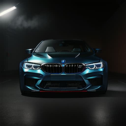  Bmw m5 hyperrealistic, full body, detailed clothing, highly detailed, cinematic lighting, stunningly beautiful, intricate, sharp focus, f/1. 8, 85mm, (centered image composition), (professionally color graded), ((bright soft diffused light)), volumetric fog, trending on instagram, trending on tumblr, HDR 4K, 8K