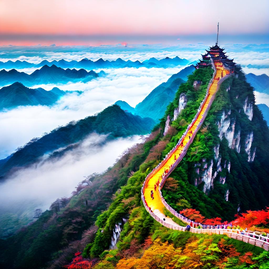  Liu Qinghe Mountain Lord of Baijian Peak ,highly detailed, cinematic lighting, stunningly beautiful, intricate, sharp focus, f1. 8, 85mm, (centered image composition), (professionally color graded), ((bright soft diffused light)), volumetric fog, trending on instagram, trending on tumblr, HDR 4K, 8K