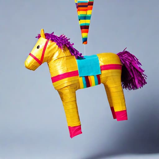  A horse Piñata floating in space