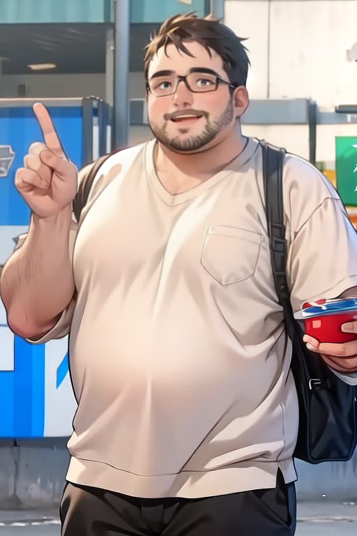  a chubby man with a slight stubble and a dick out