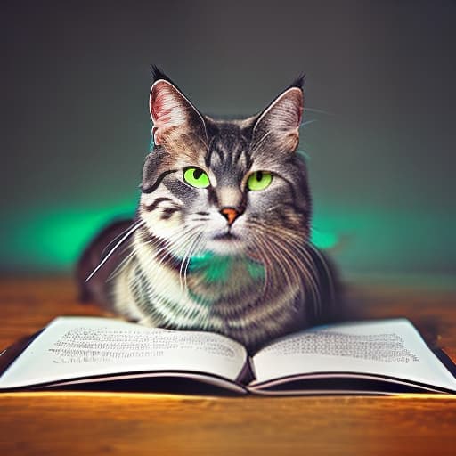 nvinkpunk Realistic image of a cat wearing headphones and reading glasses while riding a bus., fantasy hyperrealistic, full body, detailed clothing, highly detailed, cinematic lighting, stunningly beautiful, intricate, sharp focus, f/1. 8, 85mm, (centered image composition), (professionally color graded), ((bright soft diffused light)), volumetric fog, trending on instagram, trending on tumblr, HDR 4K, 8K