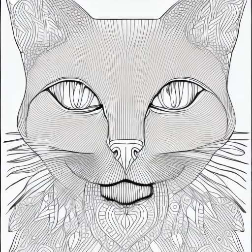  cat coloring page