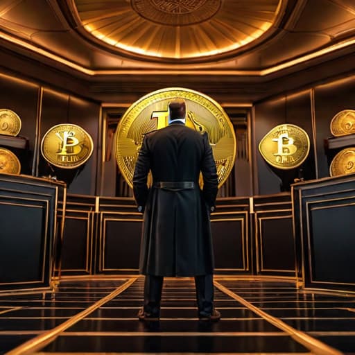  BlackRock's Insights on Institutional Bitcoin ETF Interest hyperrealistic, full body, detailed clothing, highly detailed, cinematic lighting, stunningly beautiful, intricate, sharp focus, f/1. 8, 85mm, (centered image composition), (professionally color graded), ((bright soft diffused light)), volumetric fog, trending on instagram, trending on tumblr, HDR 4K, 8K