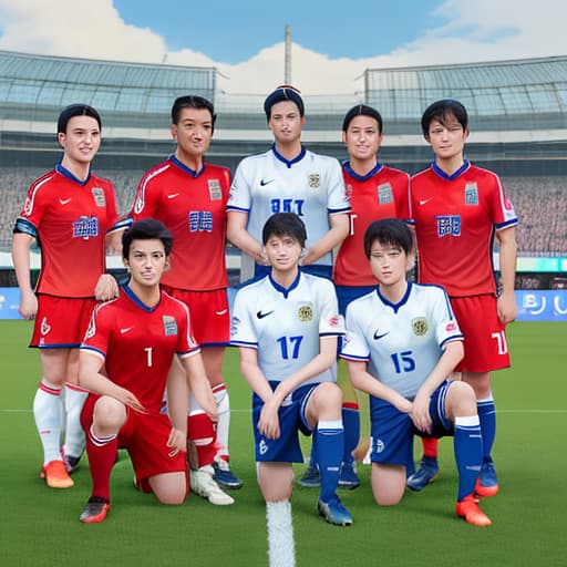  The real version of Liuchuan Maple, wearing the uniform of the Japanese national football team