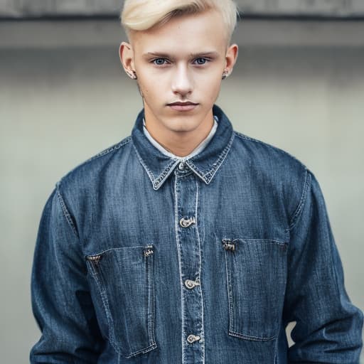 portrait+ style czech homosexual queer twink blonde very cute dude face