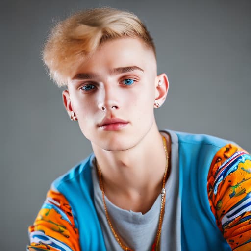 portrait+ style czech homosexual twink blonde very cute dude face