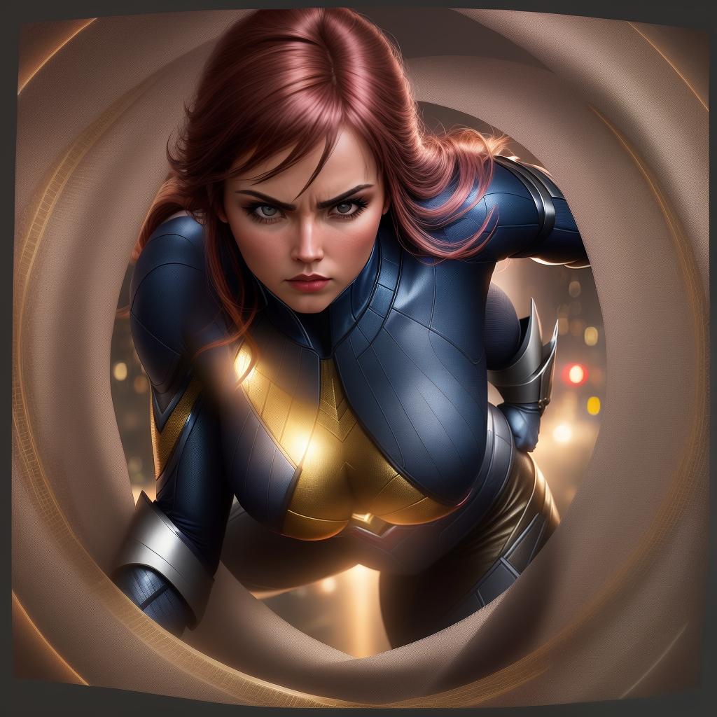  A superhero woman fights creaters at night, , hyperrealistic, high quality, highly detailed, perfect lighting, intricate, sharp focus, f/1. 8, 85mm, (centered image composition), (professionally color graded), ((bright soft diffused light)), trending on instagram, HDR 4K, 8K