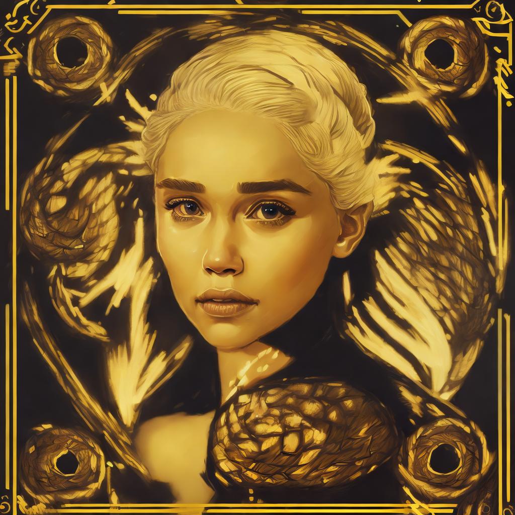 portrait+ style daenerys targaryen imagen realista