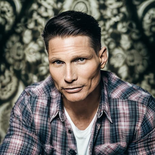 portrait+ style Steve Burton queer face