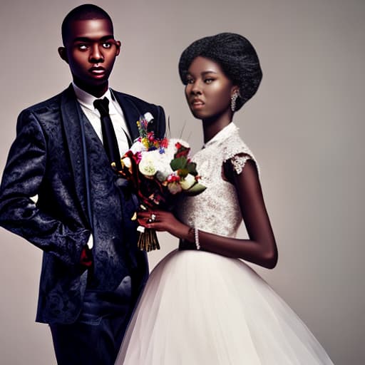 mdjrny-v4 style young black couple getting married