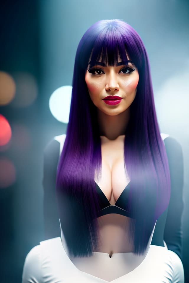  True, portrait, round face, understanding, social workers, purple cards, free perspectives hyperrealistic, full body, detailed clothing, highly detailed, cinematic lighting, stunningly beautiful, intricate, sharp focus, f/1. 8, 85mm, (centered image composition), (professionally color graded), ((bright soft diffused light)), volumetric fog, trending on instagram, trending on tumblr, HDR 4K, 8K