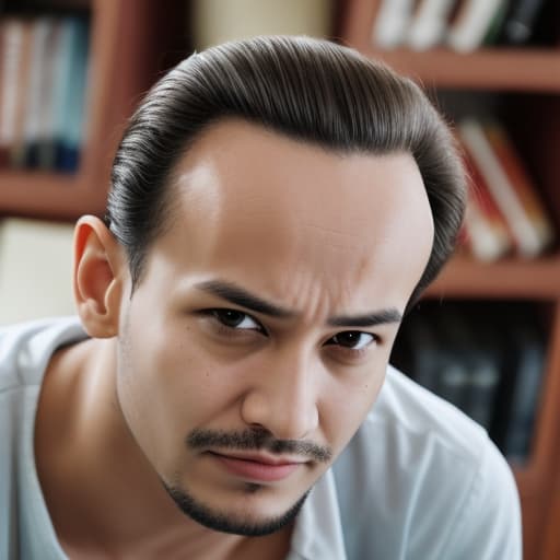  Man with big forehead