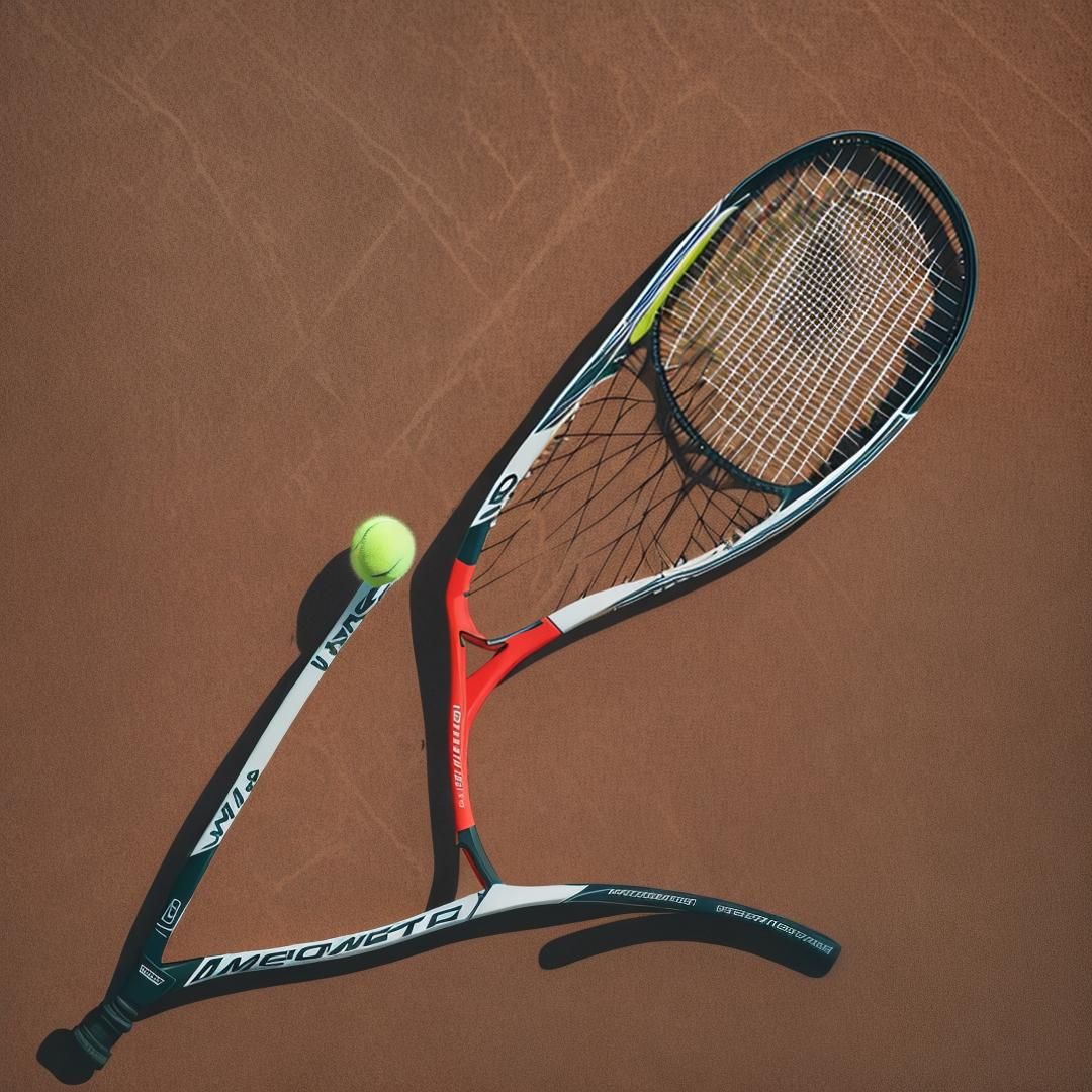  create an adverstisment of a tennis racket poster. the tennis racket is placed on a table . The table is on the red clay tennis court with a background of a sunset scenic view. Using helevtic font to write the word TENNIS IS THE BEST. The font is in white. the whole look of the poster is in a polaroid. hyperrealistic, full body, detailed clothing, highly detailed, cinematic lighting, stunningly beautiful, intricate, sharp focus, f/1. 8, 85mm, (centered image composition), (professionally color graded), ((bright soft diffused light)), volumetric fog, trending on instagram, trending on tumblr, HDR 4K, 8K