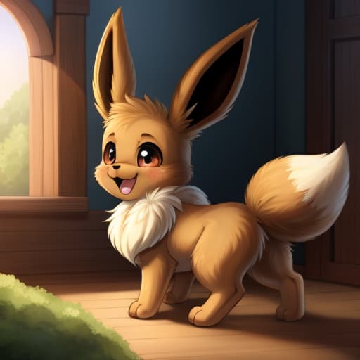  Eevee, feral, deep rimming feral, bestiality, all male, toung in ass,, open eyes, digital art, masterpiece, 4k, fine details,